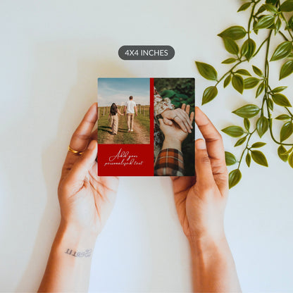 custom christmas tile - 4x4 inches