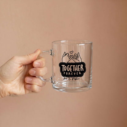 Together Forever - Custom Clear Glass Mug