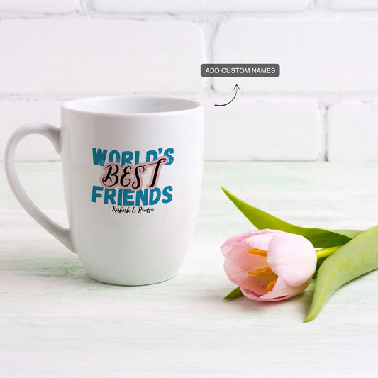 World's Best Friends - Custom Coral Mug