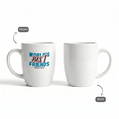 World's Best Friends - Custom Coral Mug
