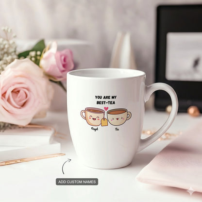 You're My Best-Tea - Custom Coral Mug