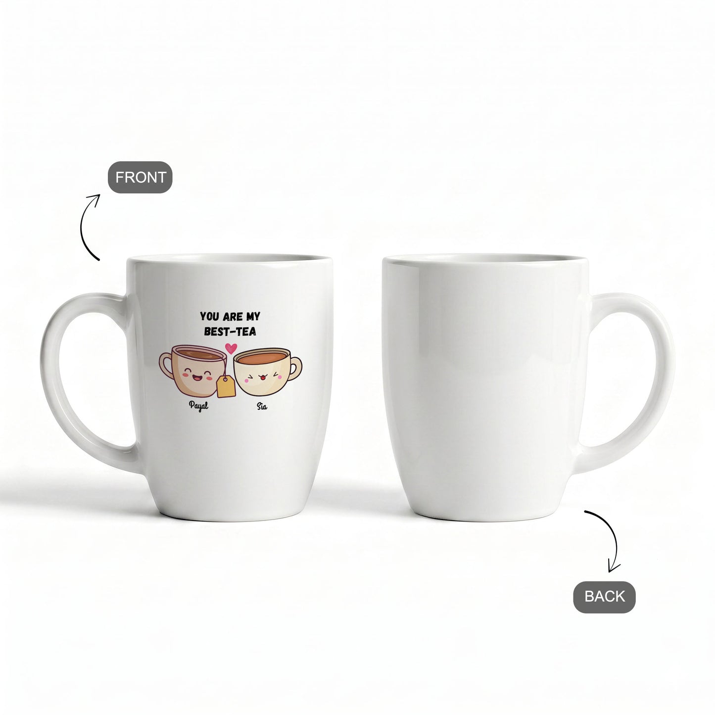 You're My Best-Tea - Custom Coral Mug