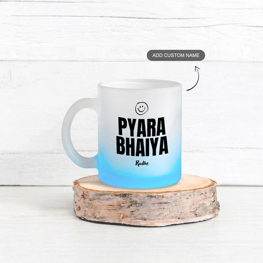 Pyara Bhaiya – Custom Blue Frosty Mug