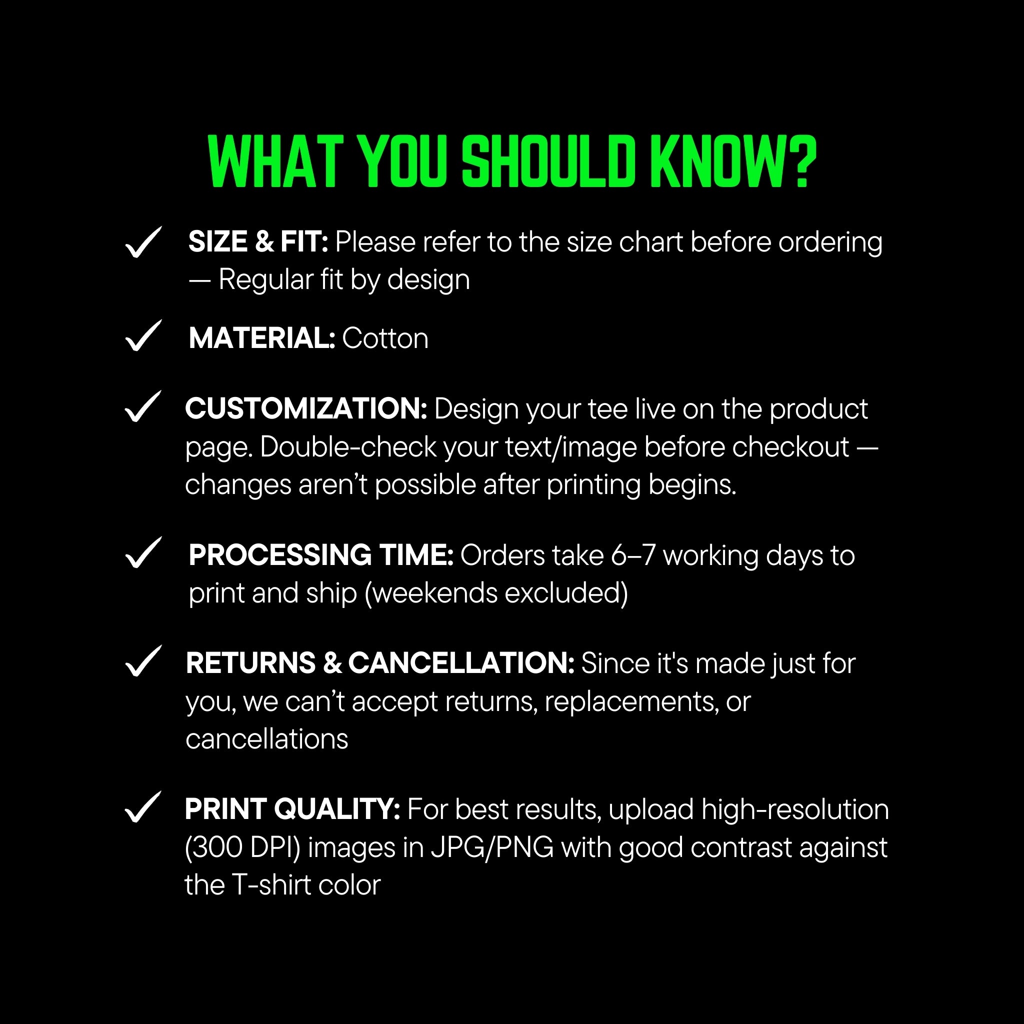 What you should know?