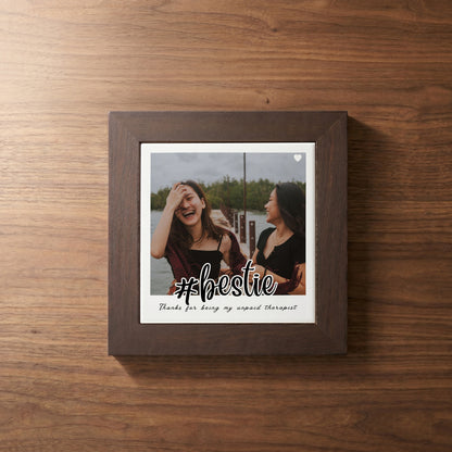 #Bestie - Custom Framed Ceramic Tile