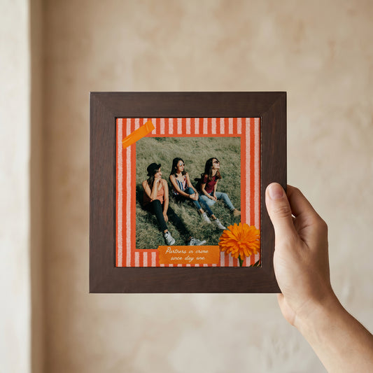 Partners in Crime - Custom Framed Ceramic Tile