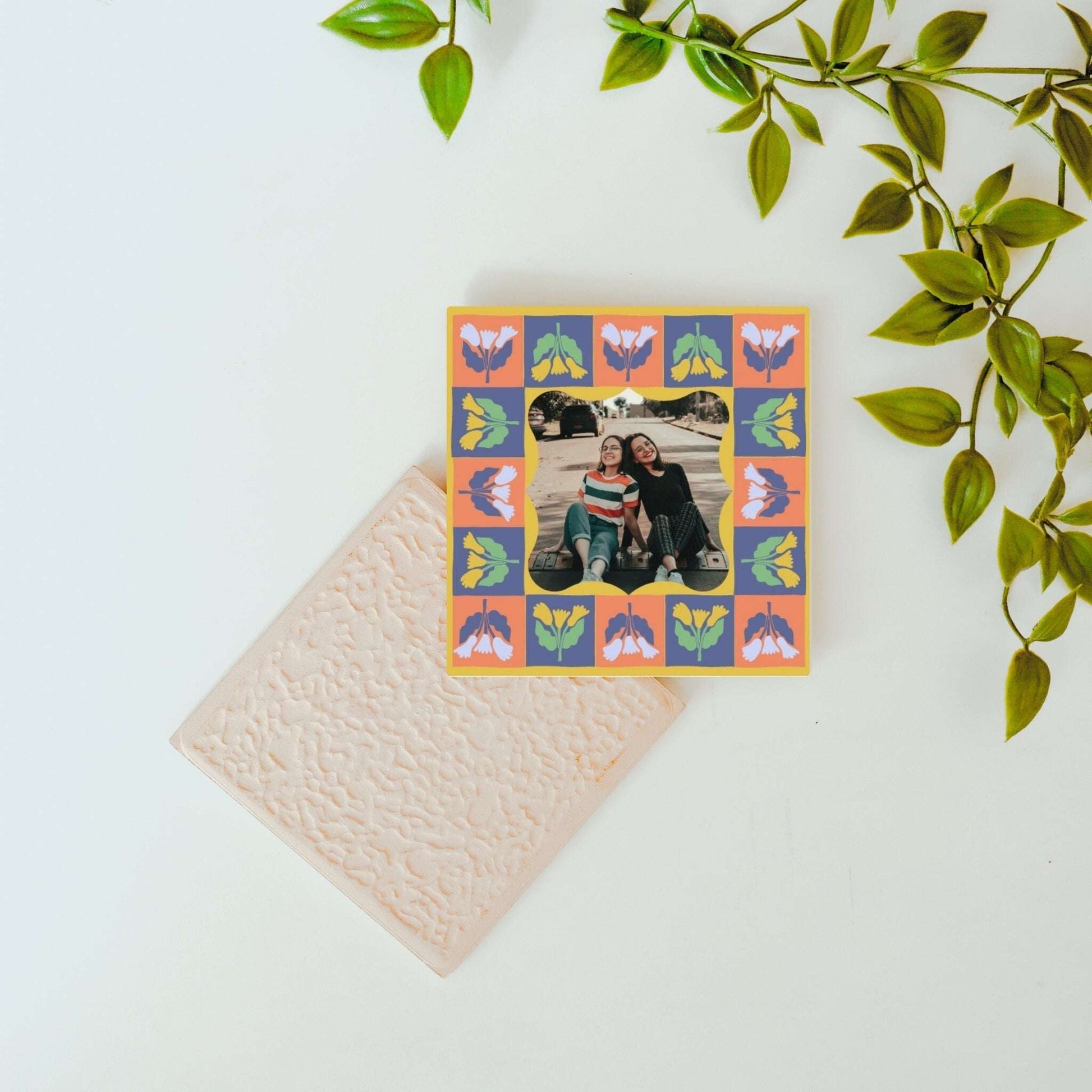 Petals & Portrait – Custom Ceramic Tile