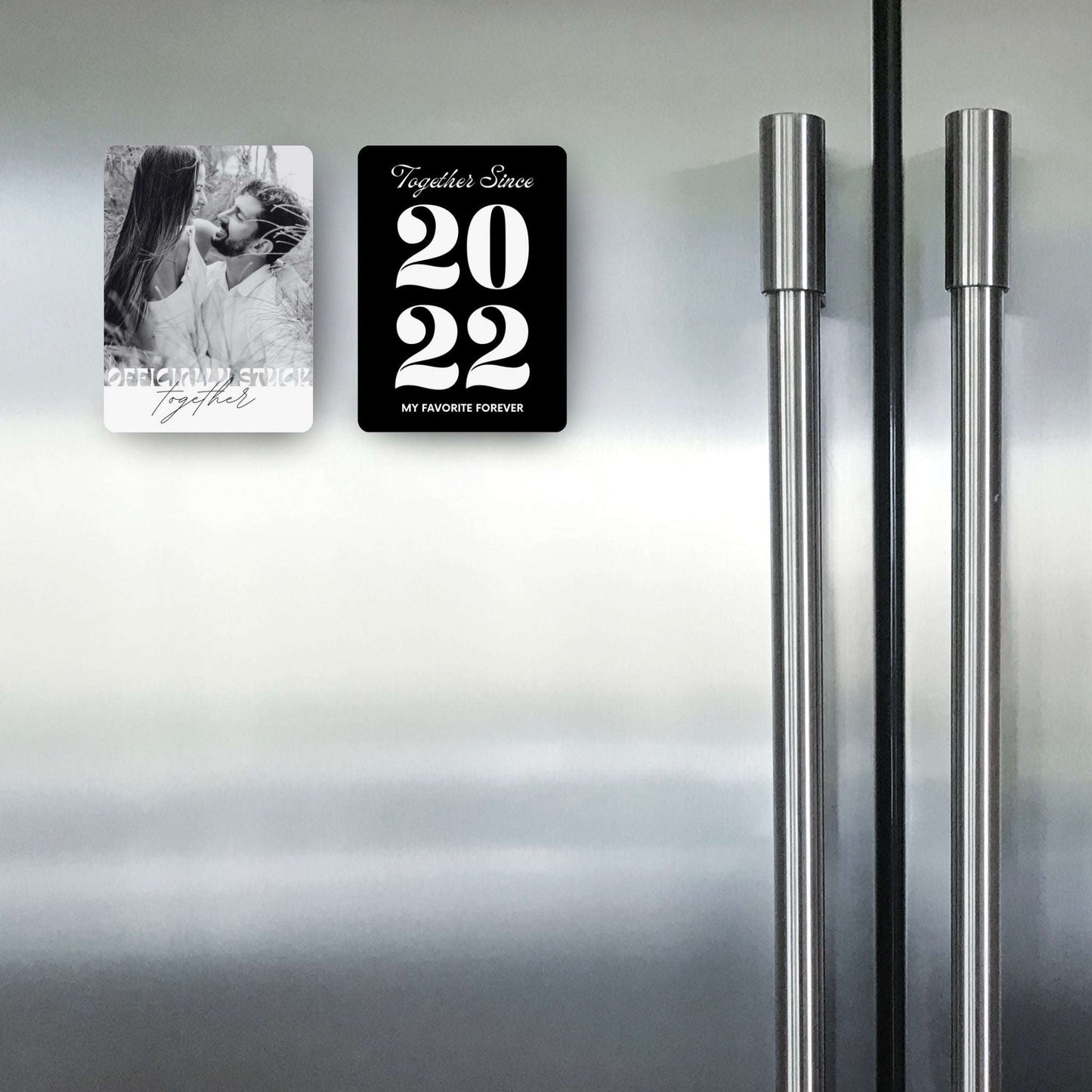Officially Stuck Together - Custom Fridge Magnet Bundle (Set of 2)
