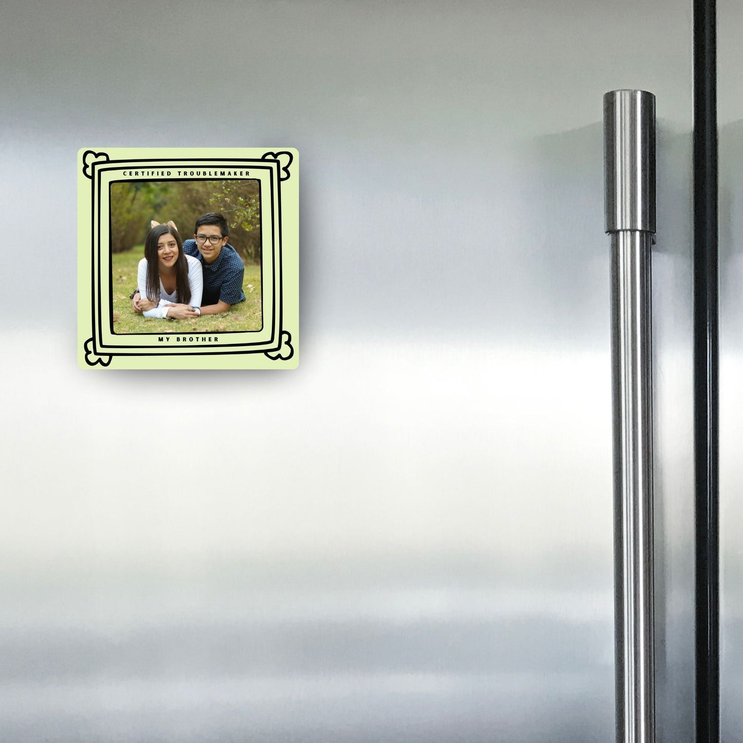 Certified Troublemaker - Custom Fridge Magnet