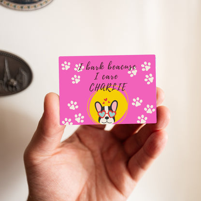 Bark With Love - Custom Fridge Magnet