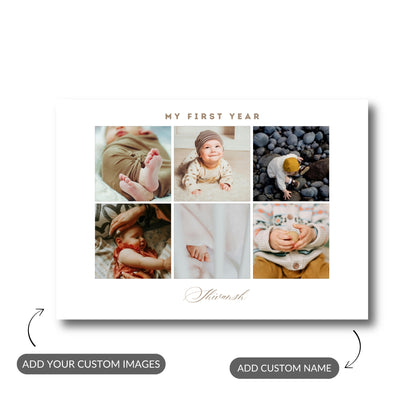 My First Year – Custom Baby Metal Print