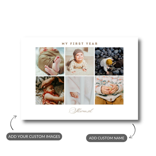 My First Year – Custom Baby Metal Print