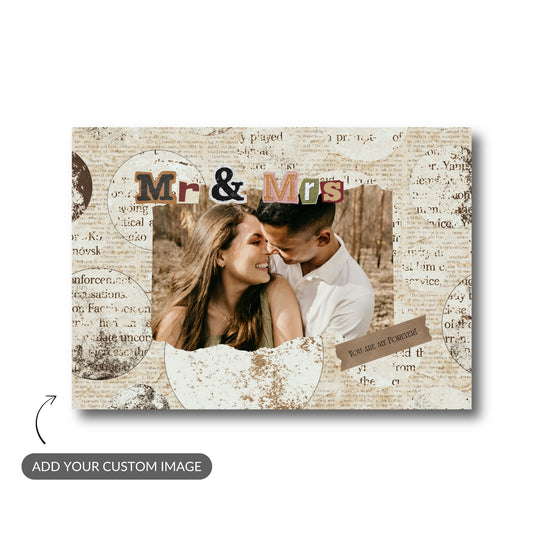 Mr & Mrs – Custom Photo Metal Print