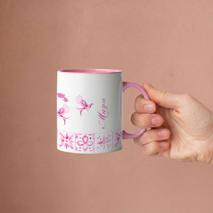Two Names, One Story - Custom Accent Mug (Set of 2)