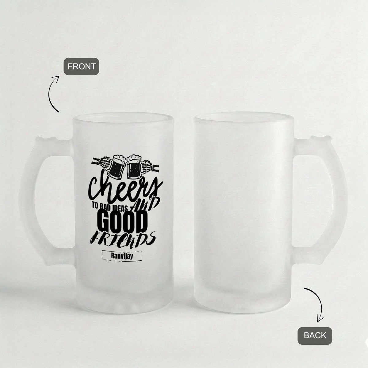 Cheers to Us - Custom Frosted Beer Mug