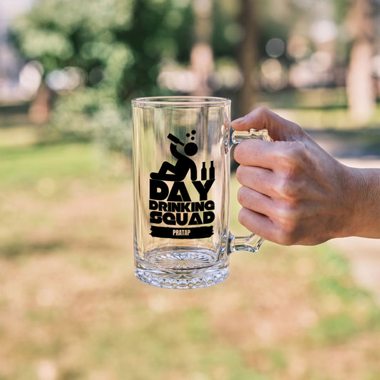 Day Drinking Squad - Custom Beer Mug