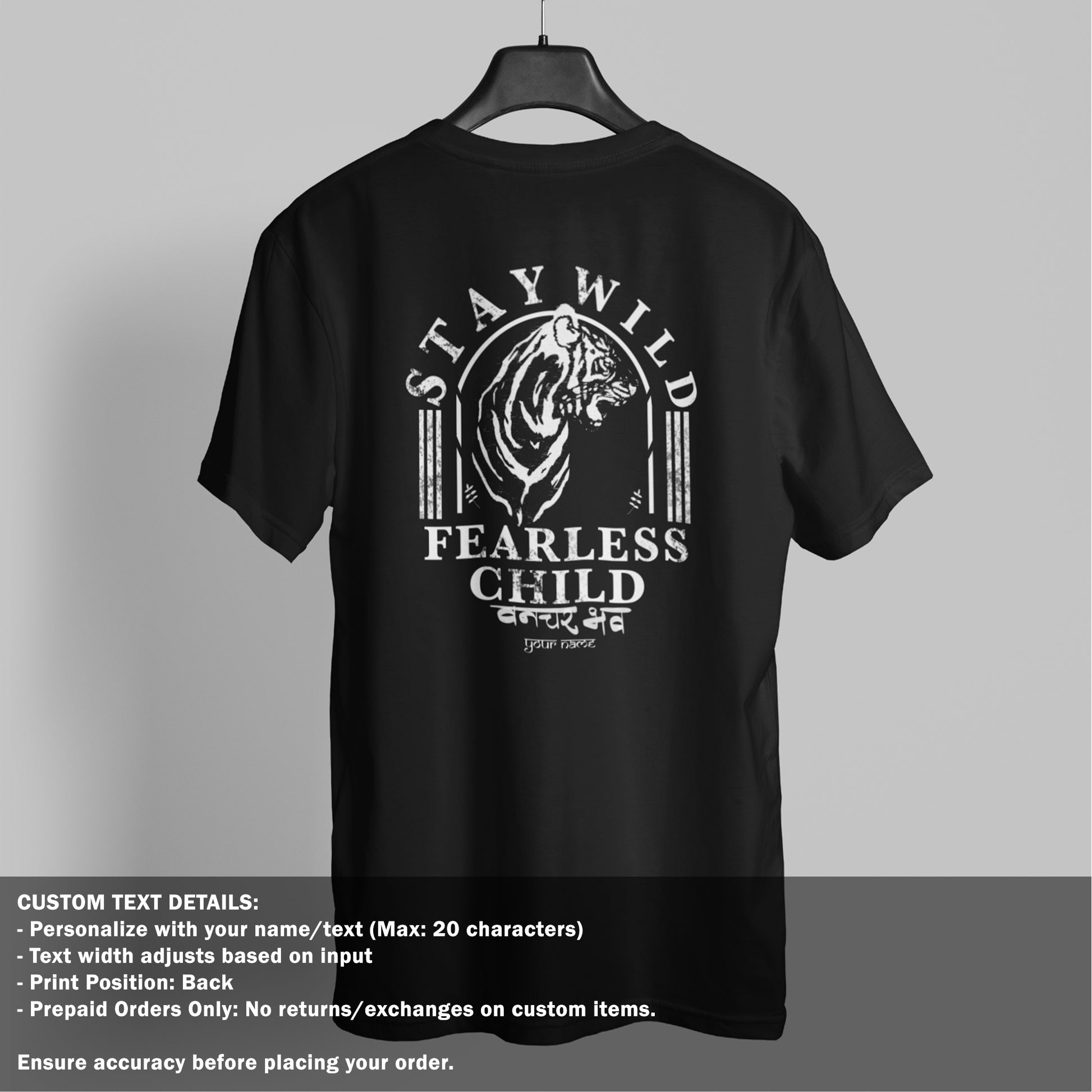 Fearless Child - Back Print Oversized T Shirt