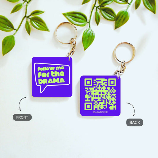 Follow Me – Custom QR Double Sided Keychain