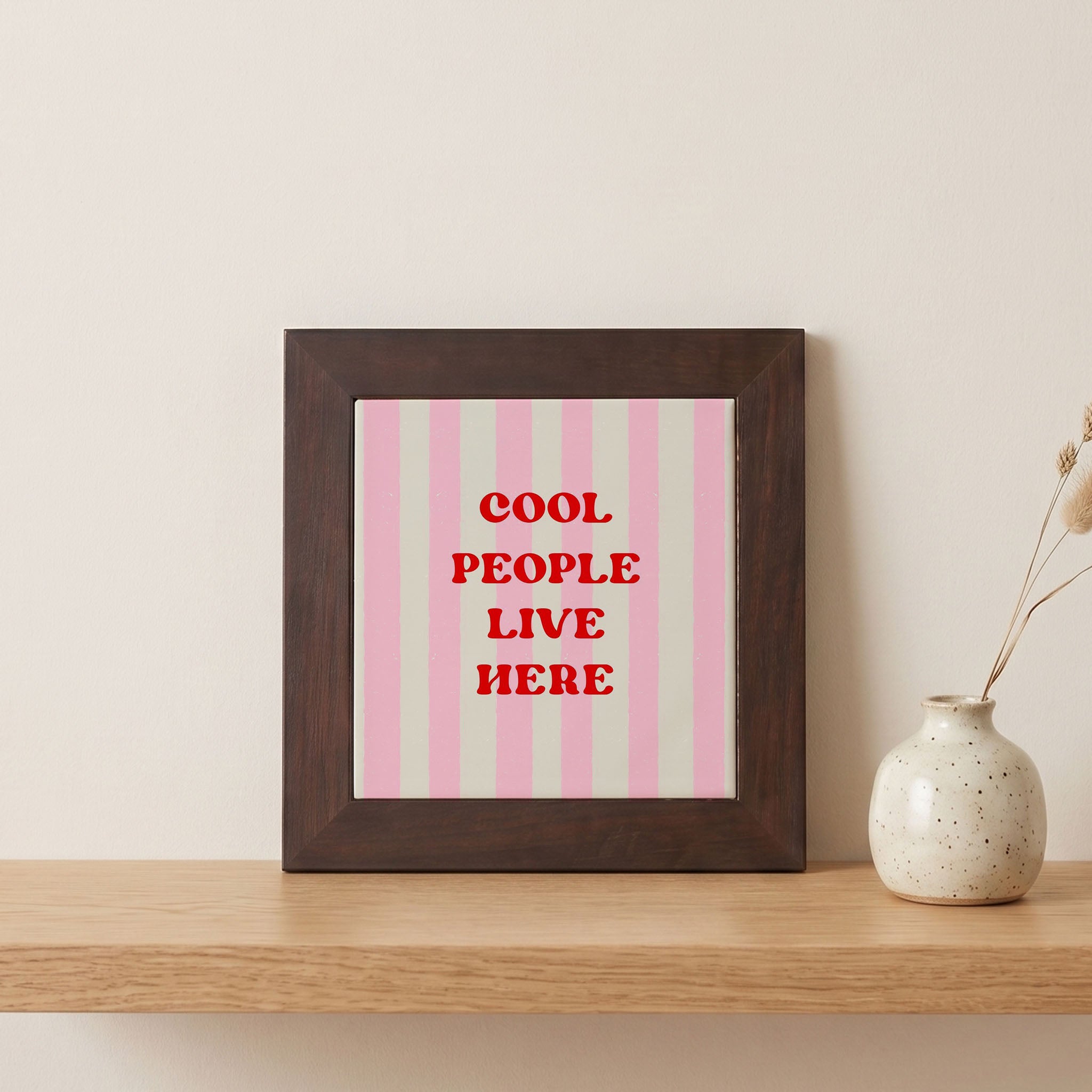 Custom Framed Ceramic Tile