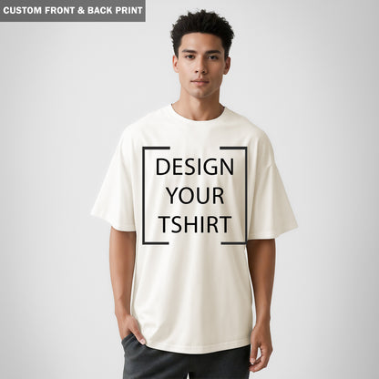 Custom Front & Back Print - Men's Oversized T-Shirt
