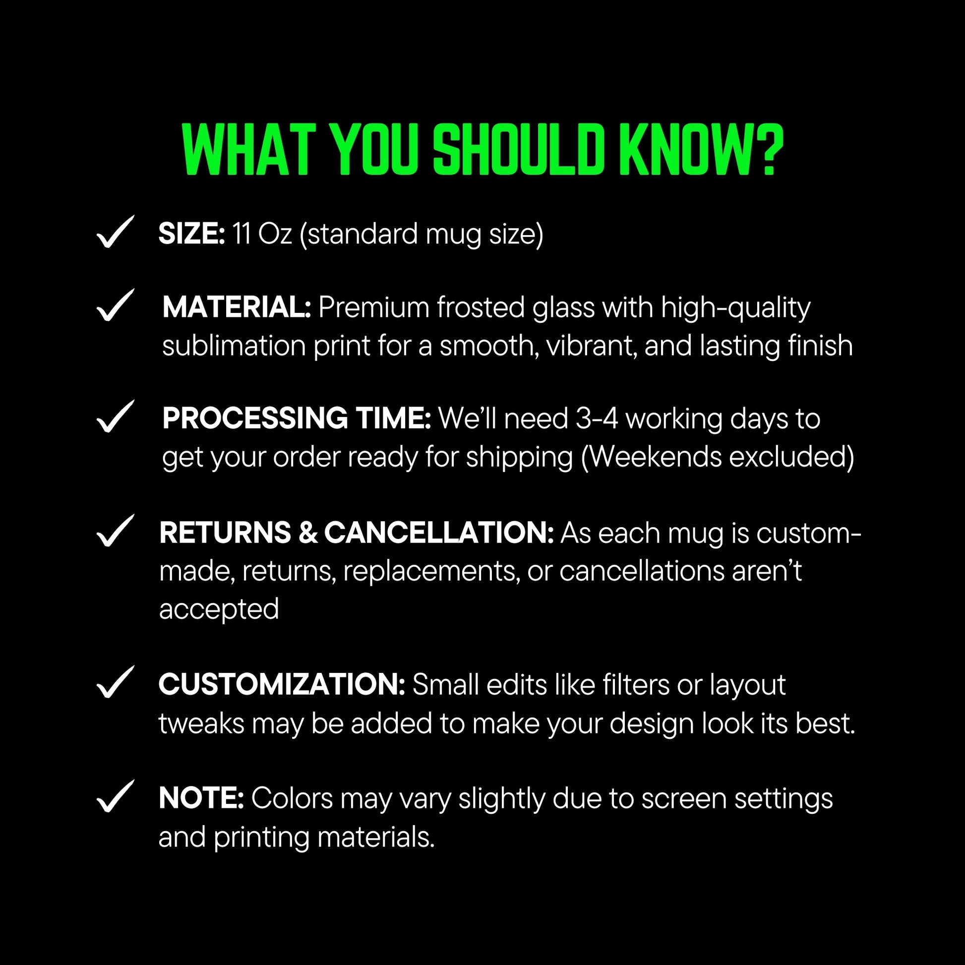 What you should know?