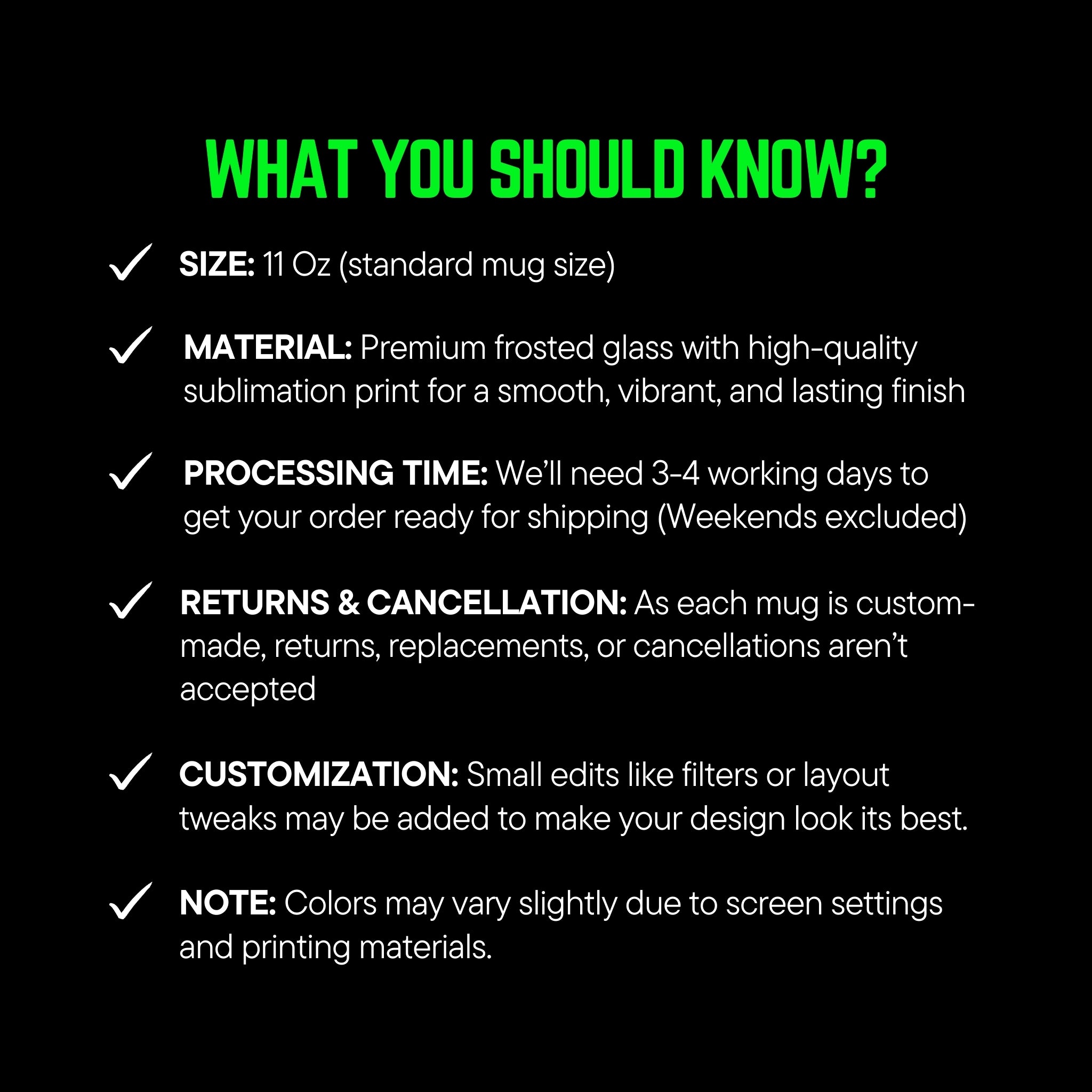 What you should know?