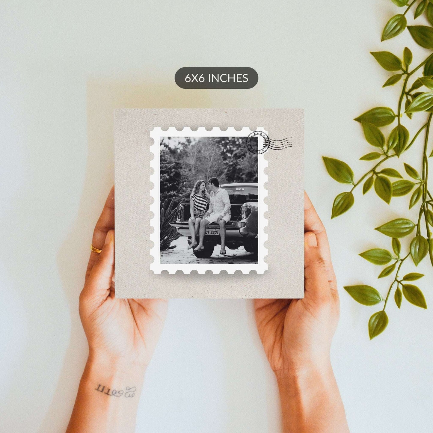 Stamped in Time – Custom Photo Ceramic Tile