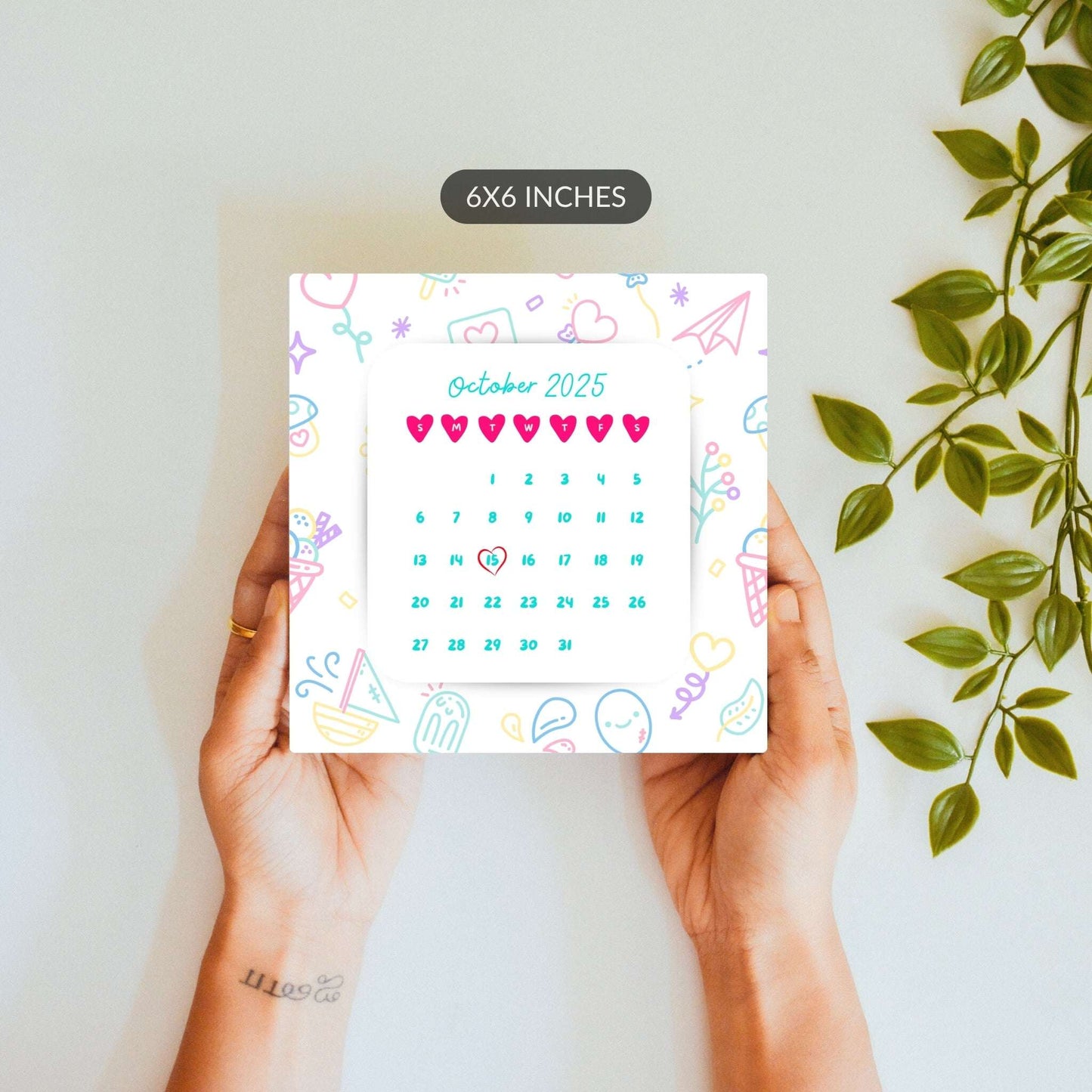 Sweet Beginnings – Custom Calendar Ceramic Tile