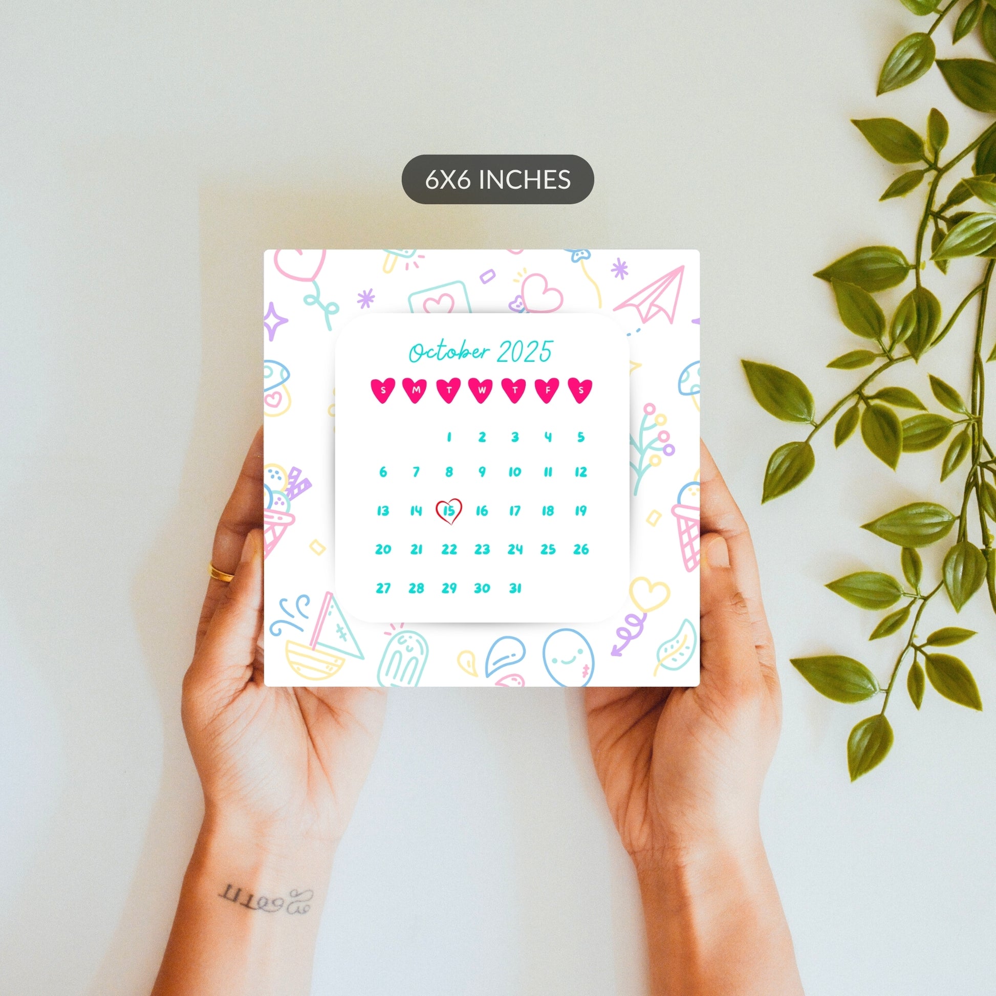 Sweet Beginnings – Custom Calendar Ceramic Tile