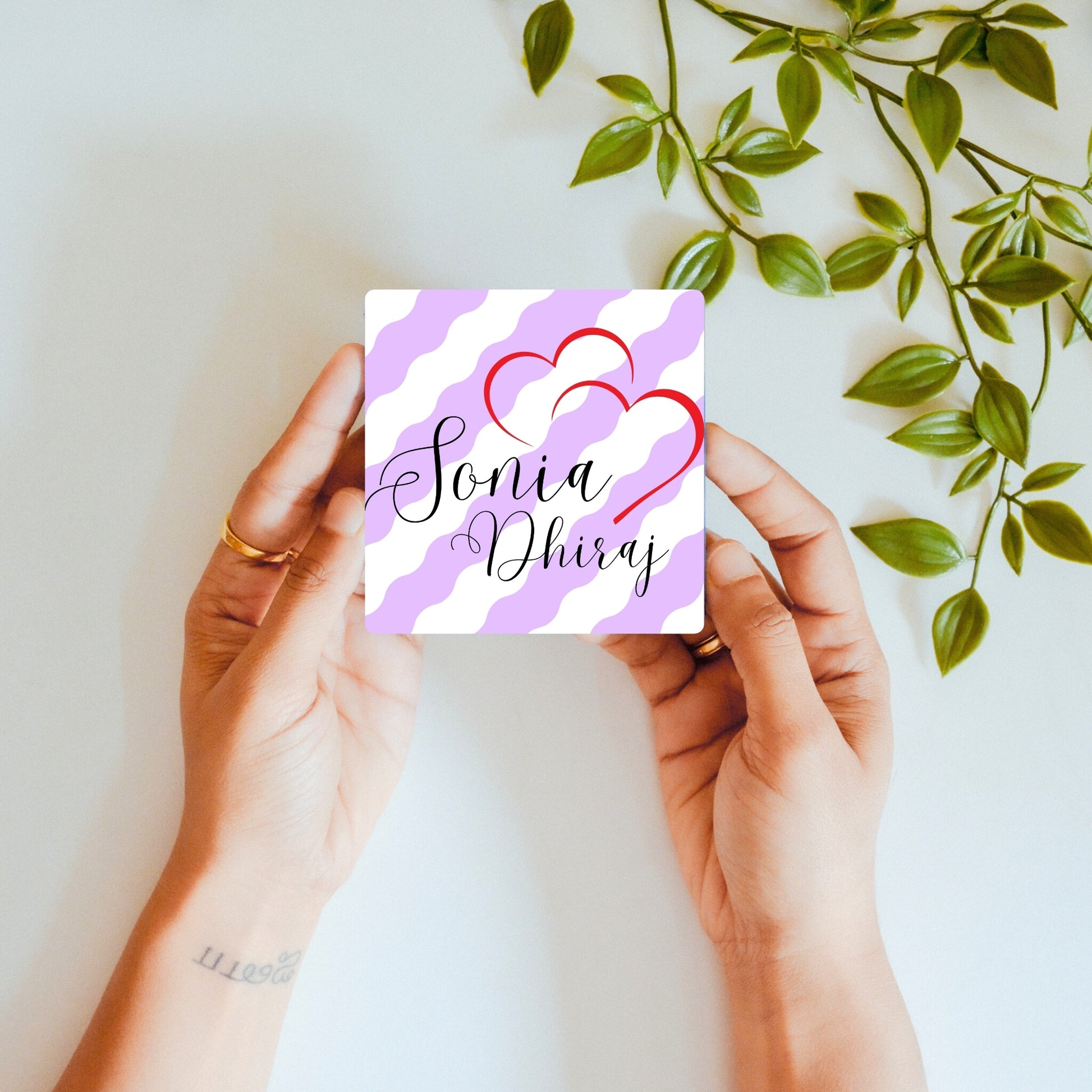Sealed with Hearts - Custom Fridge Magnet