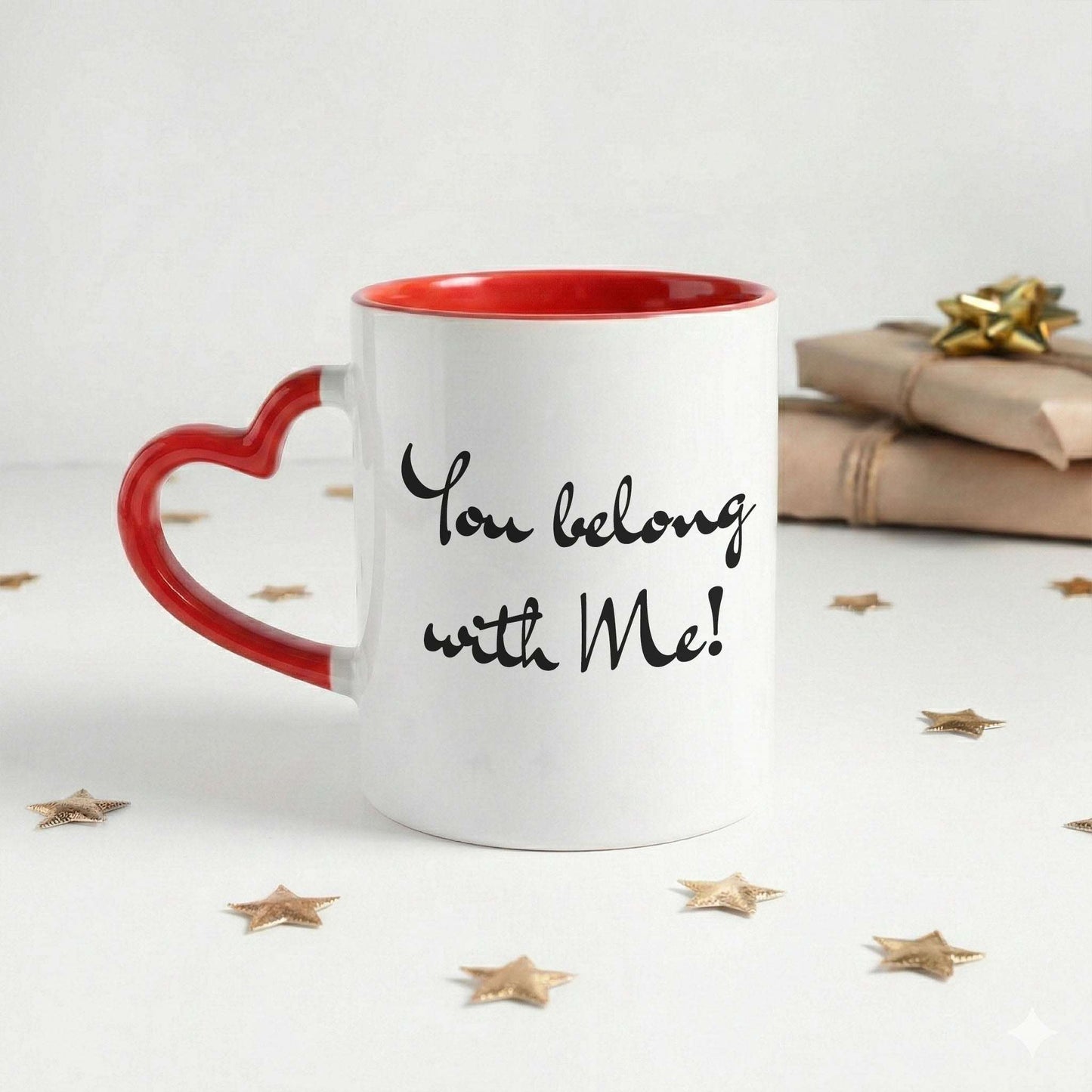 Custom Heart Handle Mug