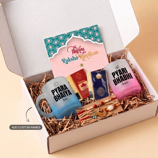 Pyare Bhaiya Bhabhi - Custom Rakhi Hamper