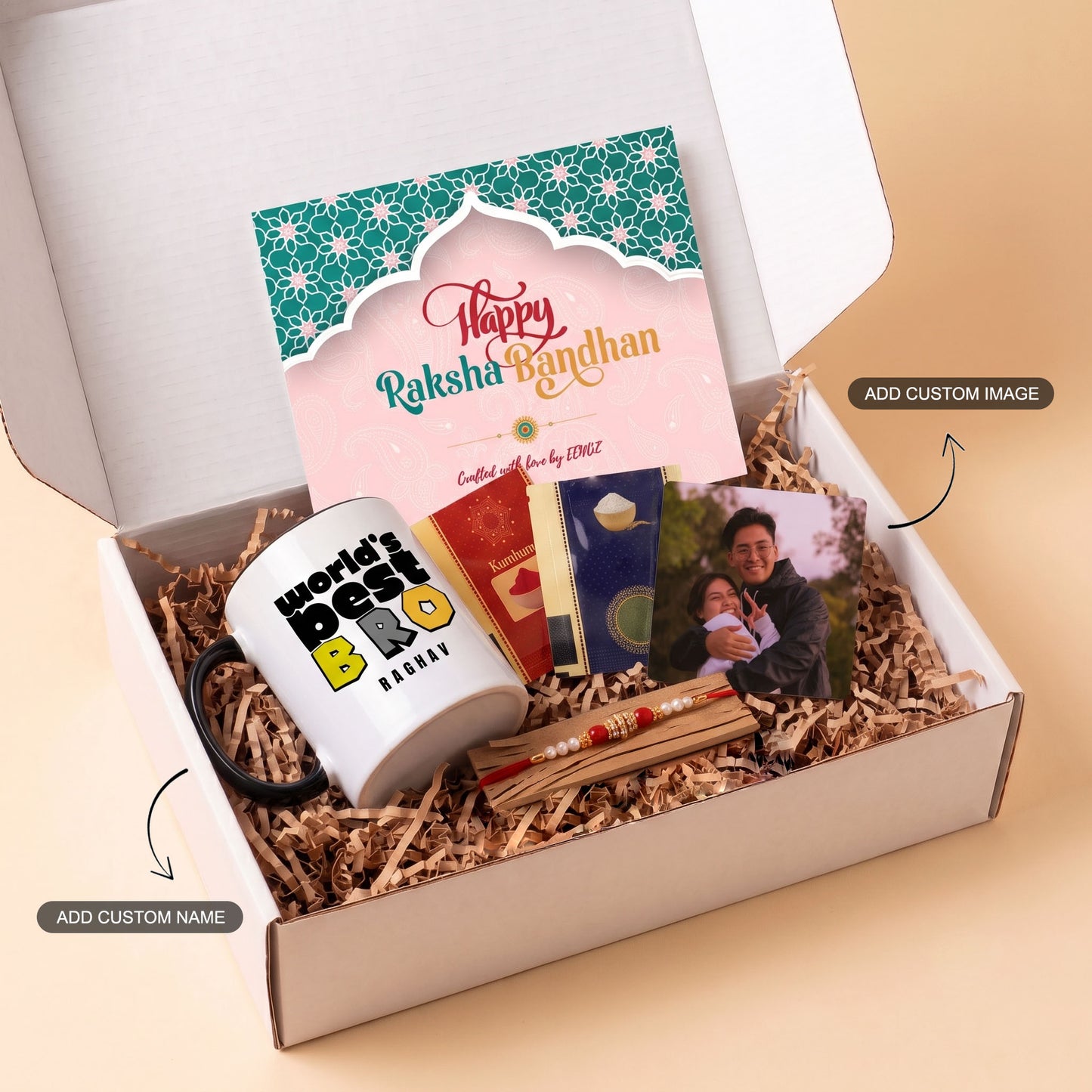World's Best Bro - Custom Rakhi Hamper