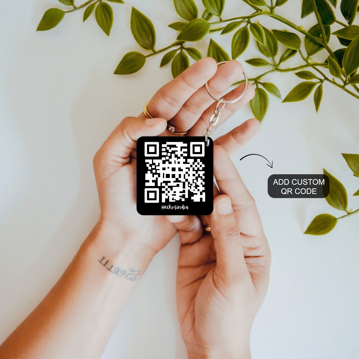 Instagram Promo – Custom QR Double Sided Keychain