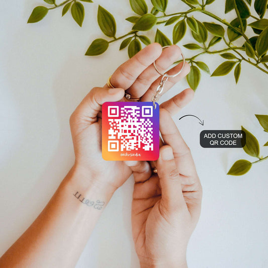 Instagram Promo – Custom QR Double Sided Keychain