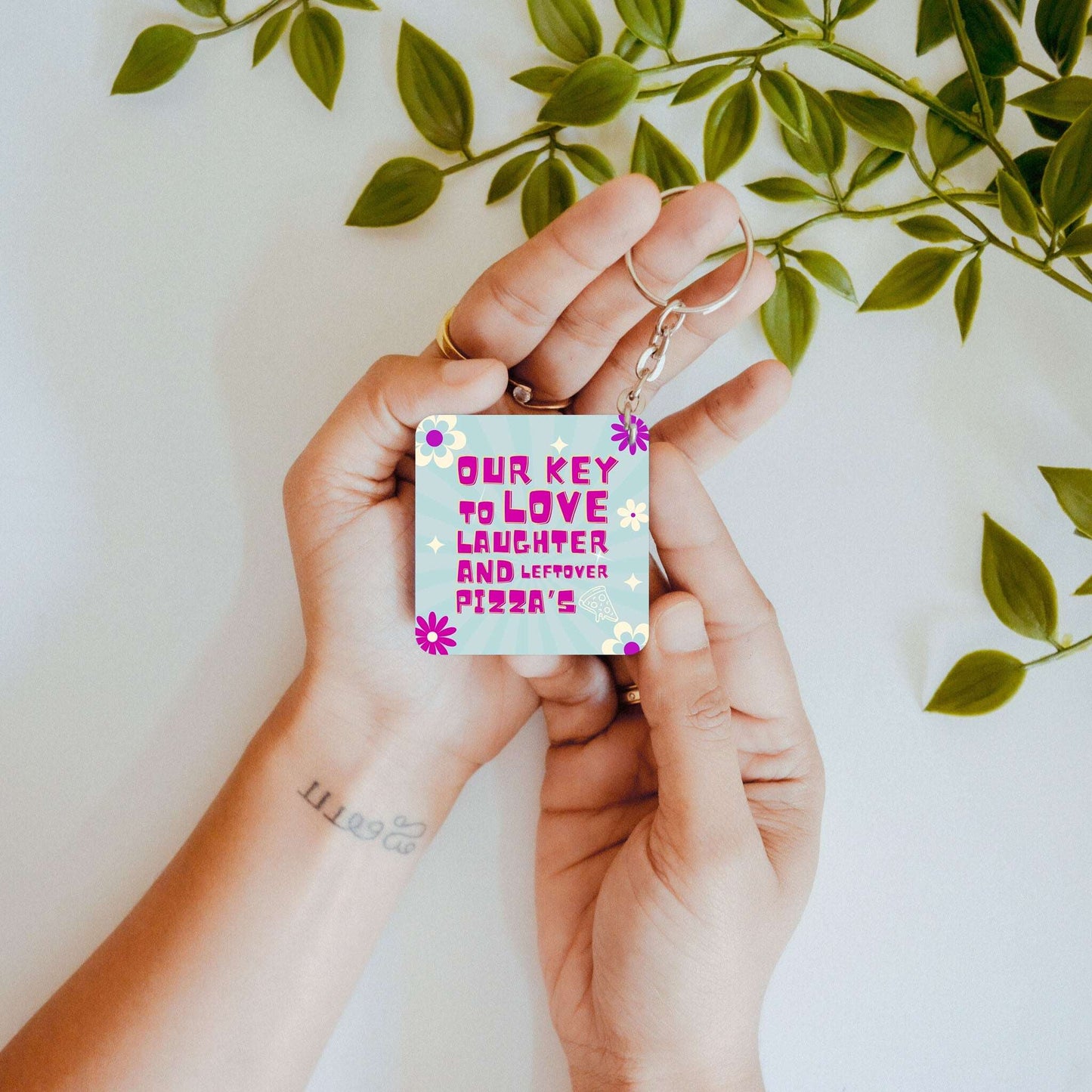 Slice of Love – Custom Acrylic Keychain Bundle (Set of 2)