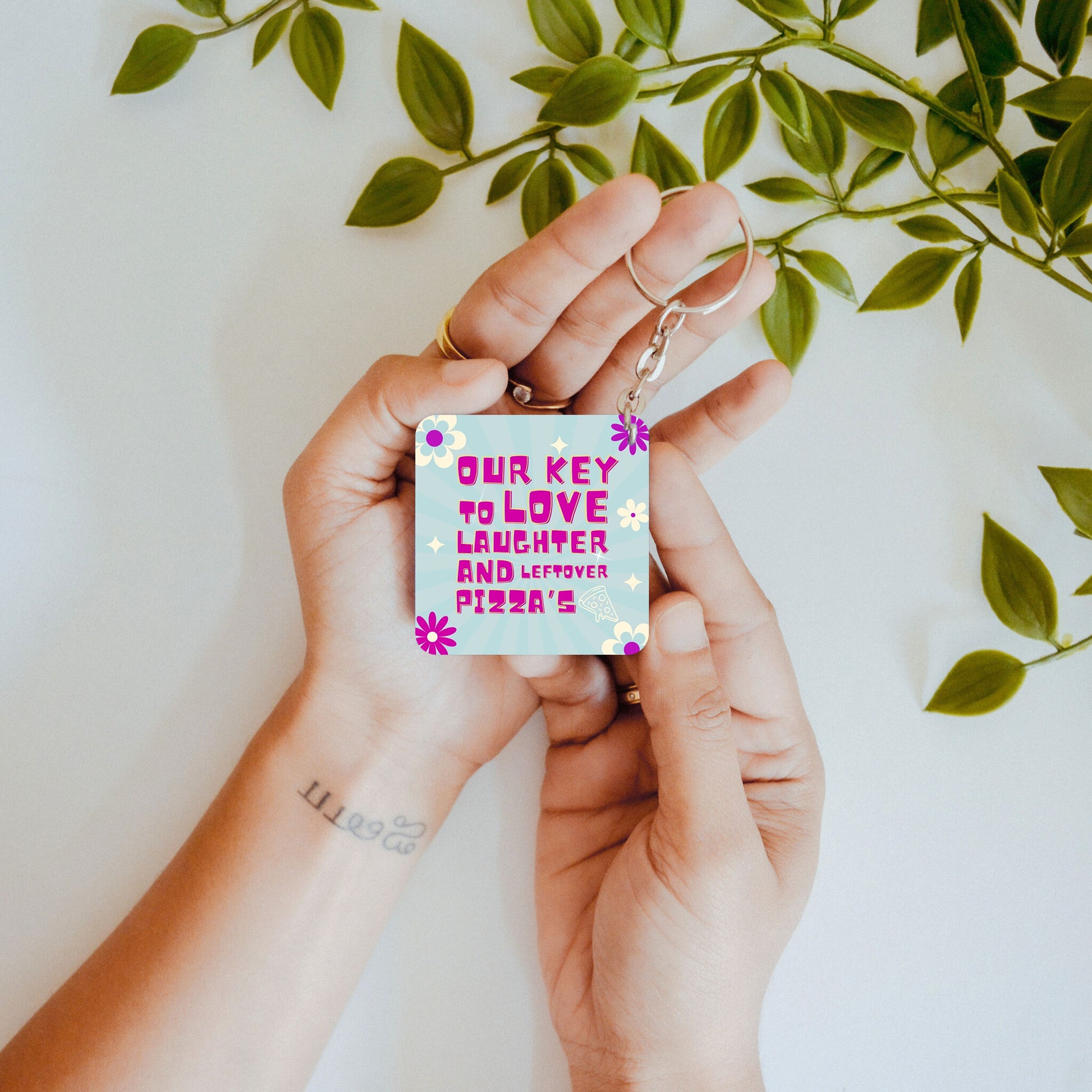 Slice of Love – Custom Acrylic Keychain Bundle (Set of 2)