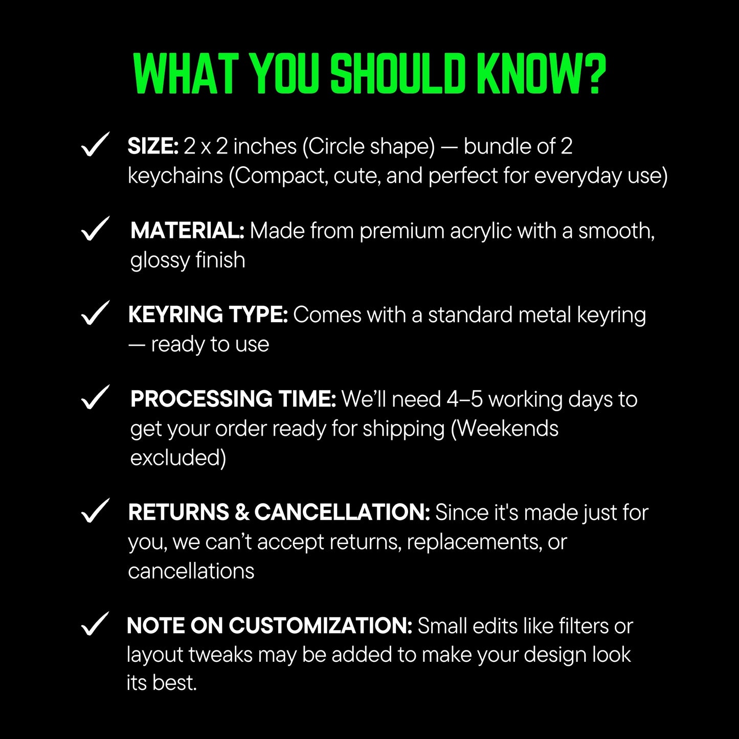 Perfect Mismatch – Custom Acrylic Keychain Bundle (Set of 2)