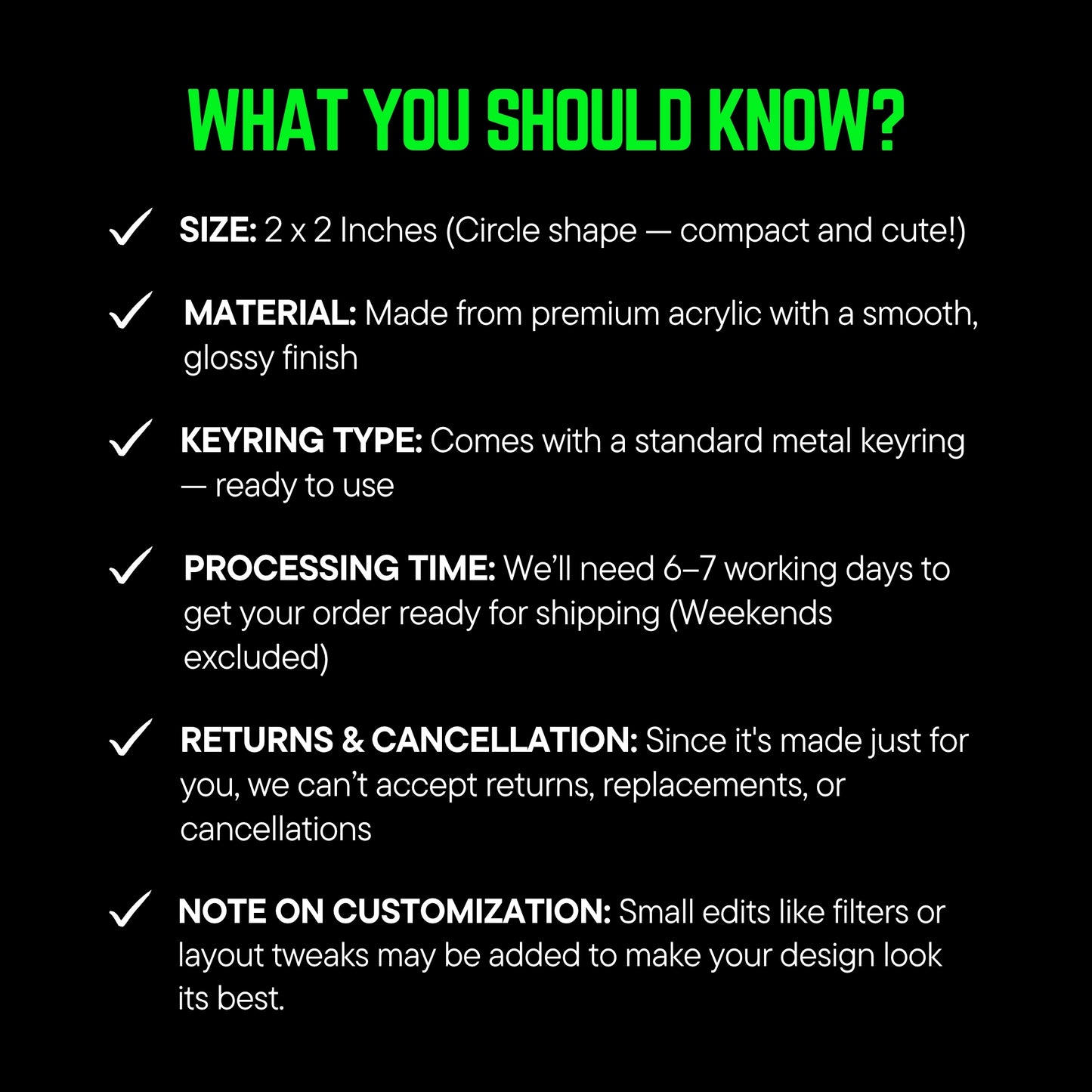 What you should know?