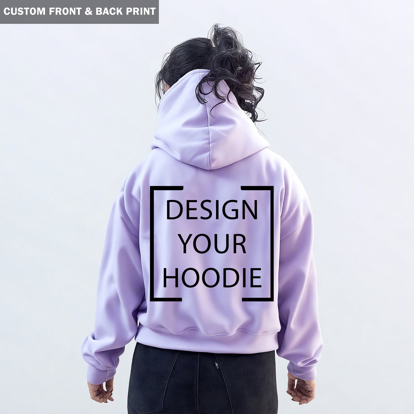 Custom Print - Women Hoodie - Lavender
