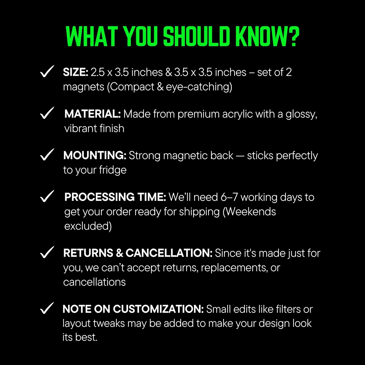 What you should know?