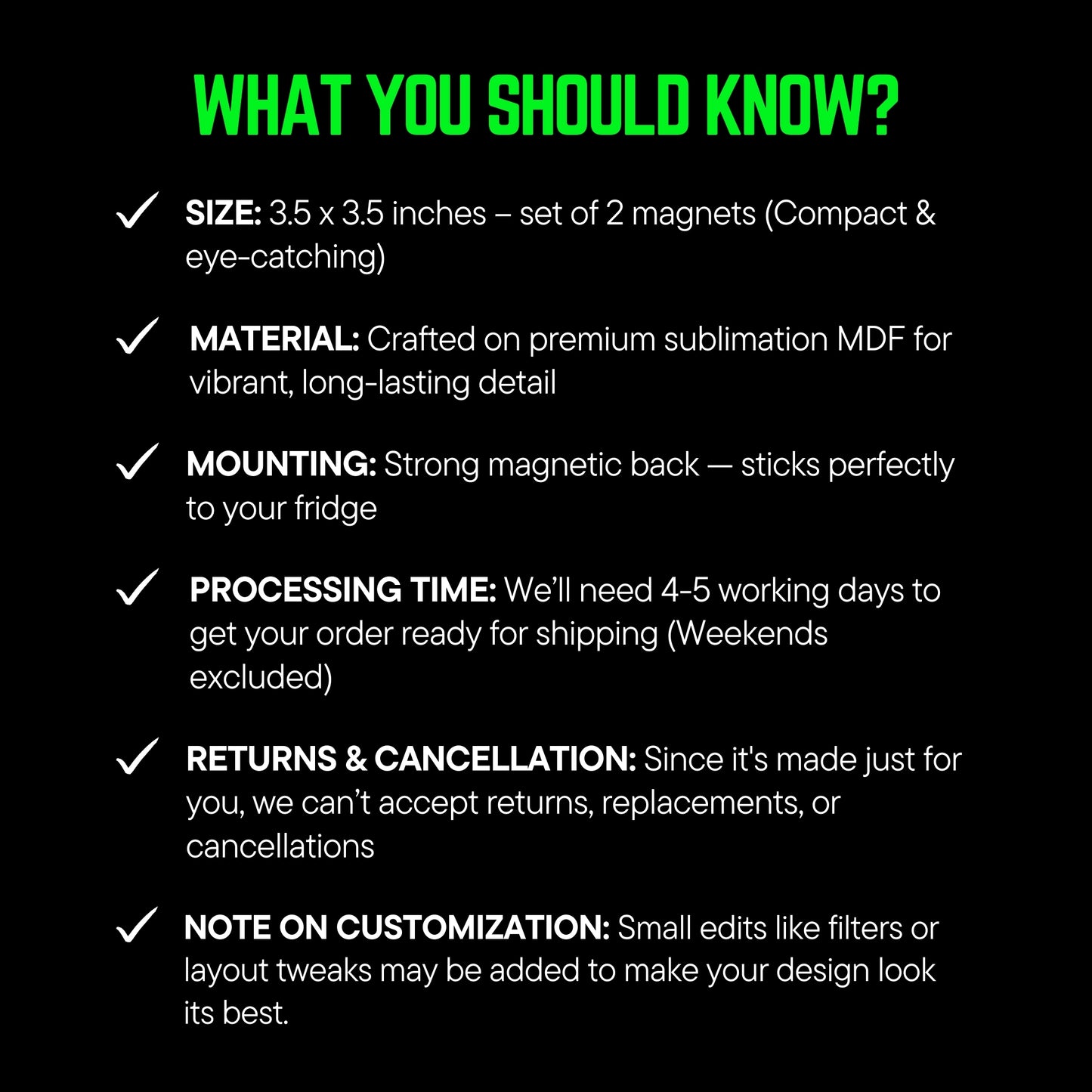 Love on Repeat - Custom Fridge Magnet Bundle (Set of 2)