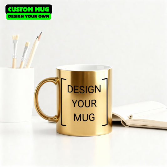 Custom Gold Metallic Mug