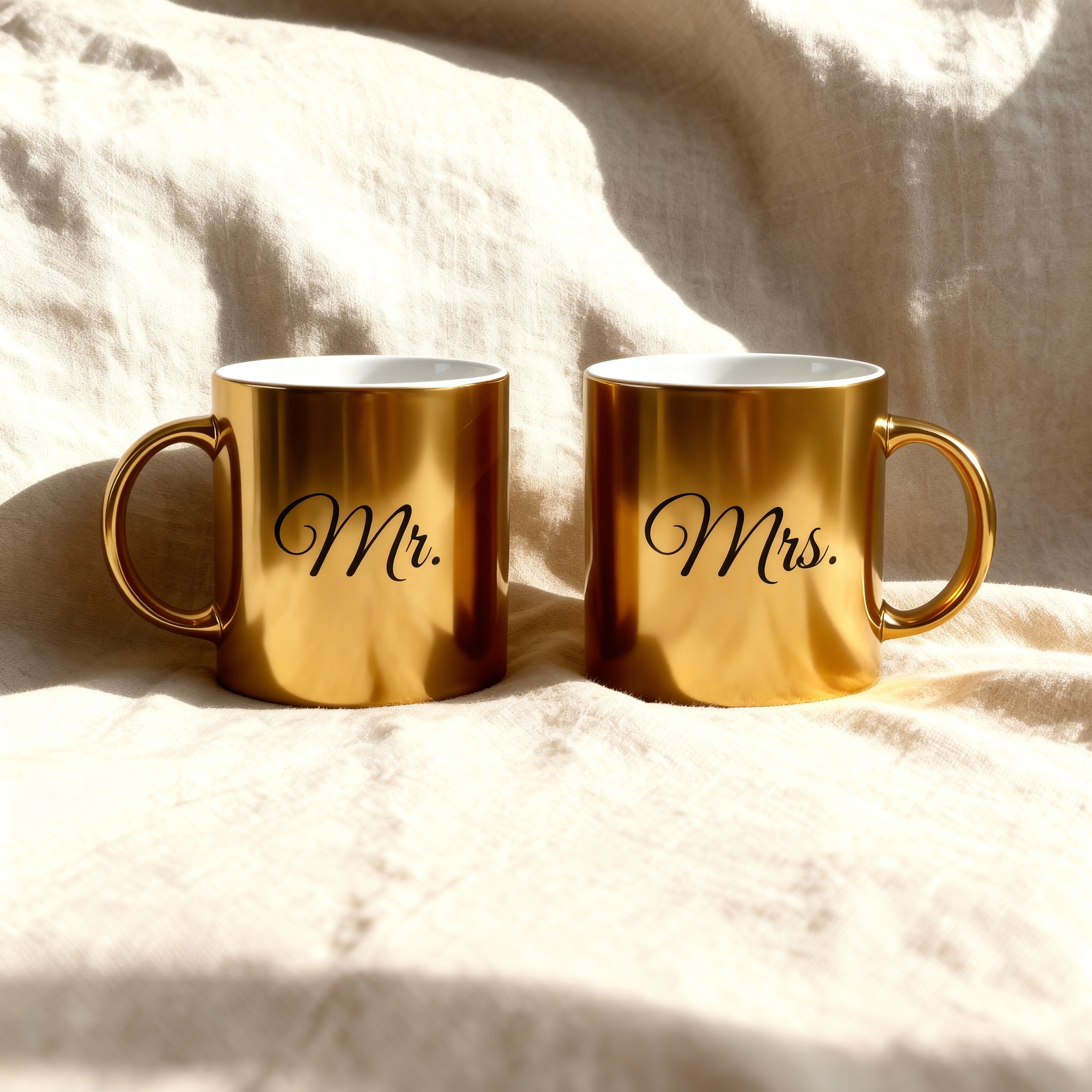 Custom Gold Metallic Mug