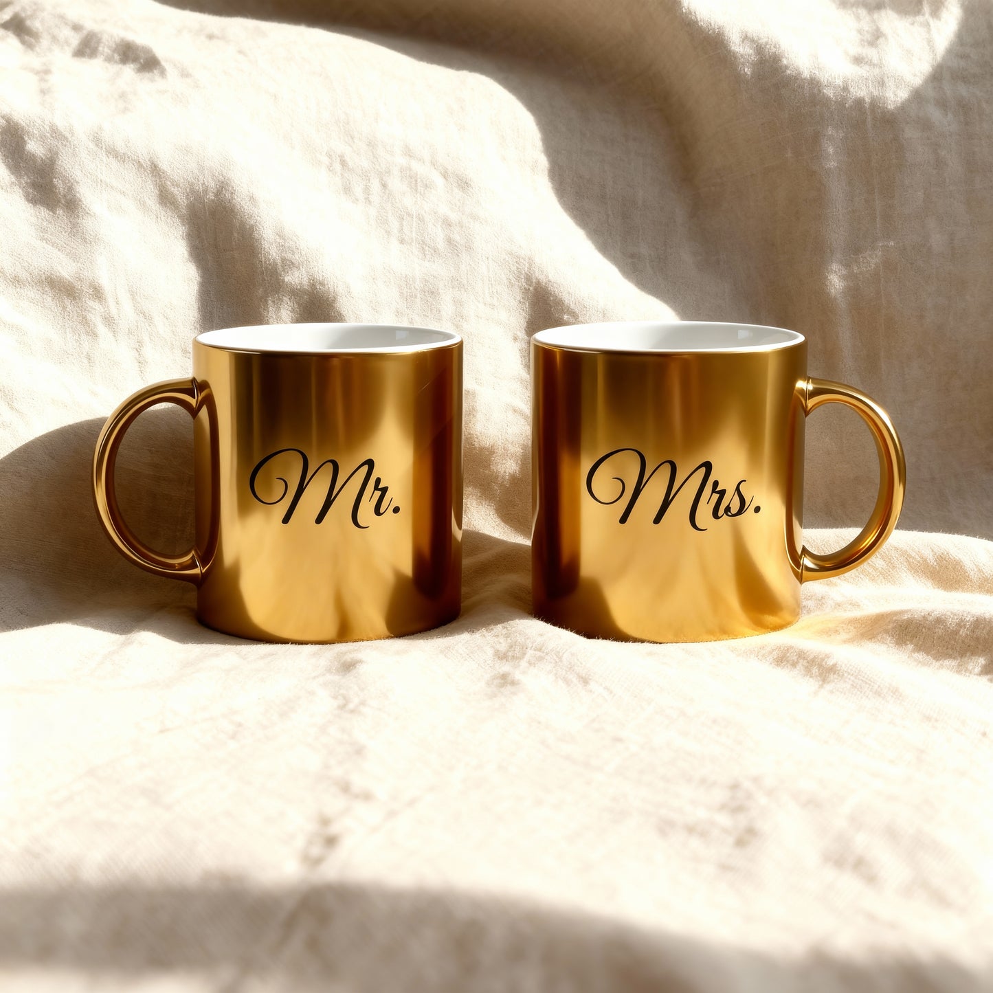 Custom Gold Metallic Mug