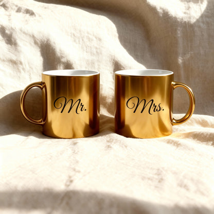 Custom Gold Metallic Mug