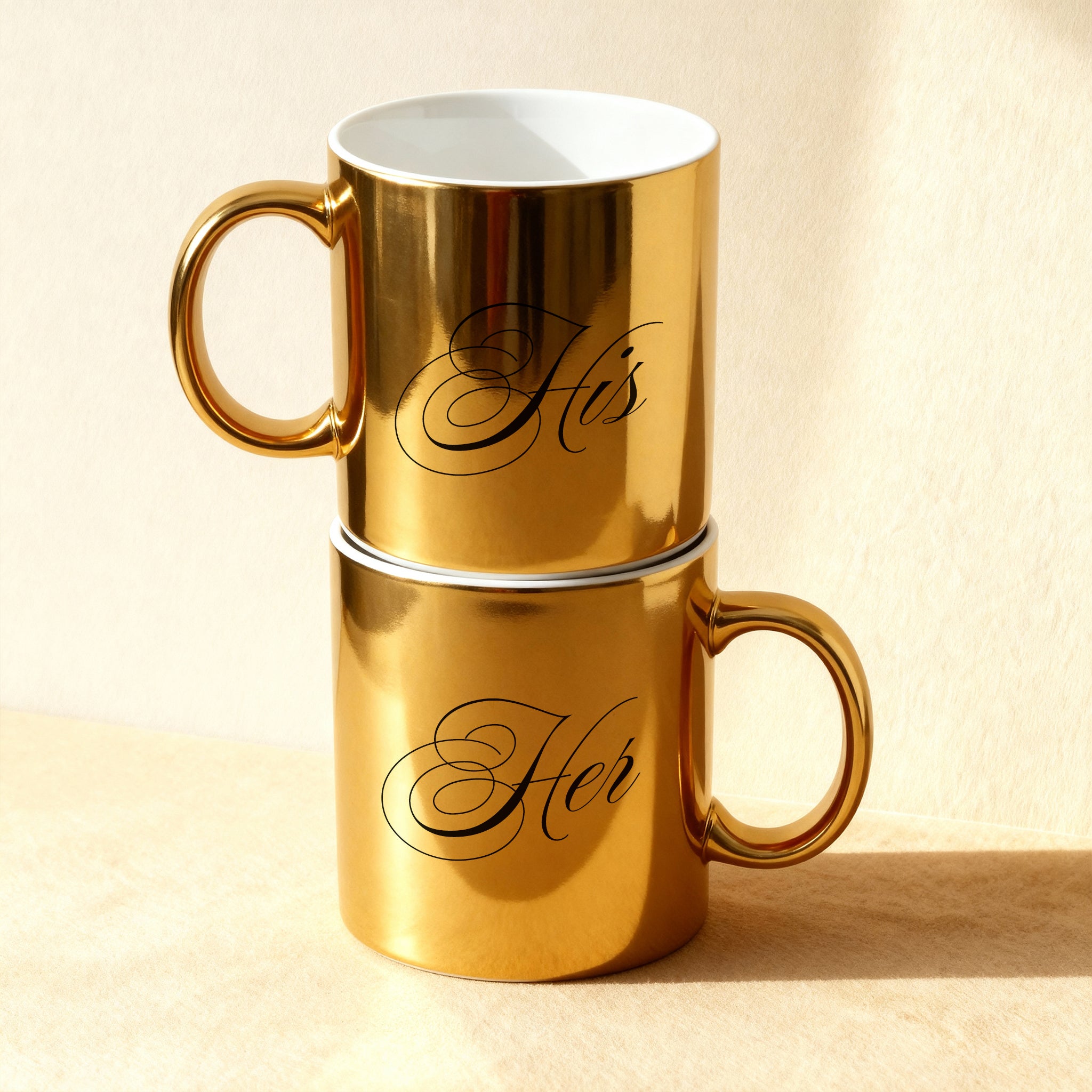 Custom Gold Metallic Mug