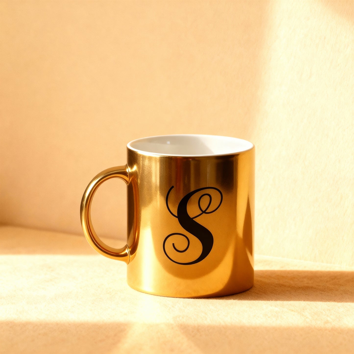 Custom Gold Metallic Mug
