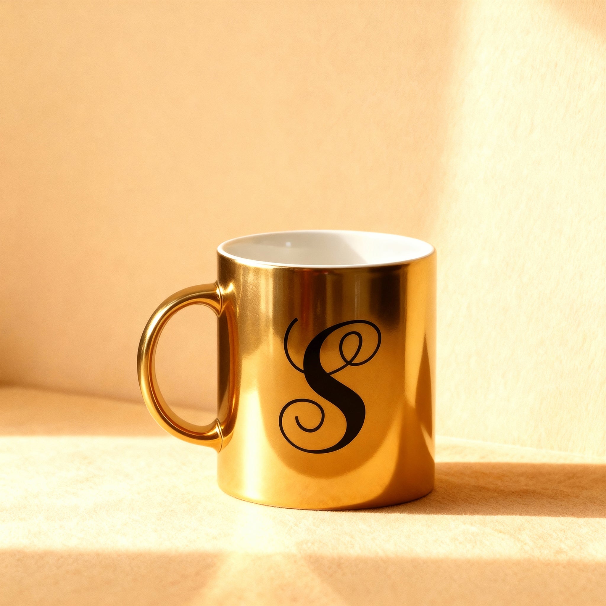 Custom Gold Metallic Mug