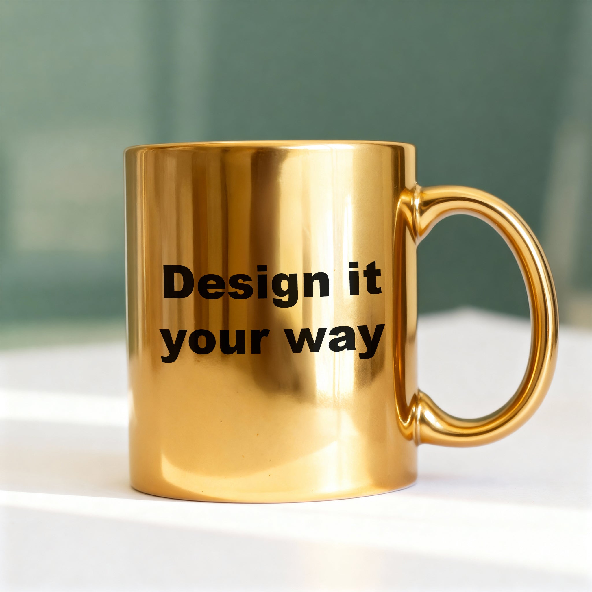 Custom Gold Metallic Mug